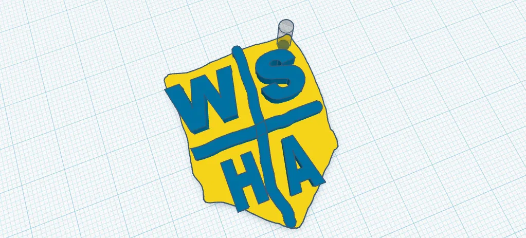 West Side Hills Academy (WSHA) – Móc khóa logo - Image 1