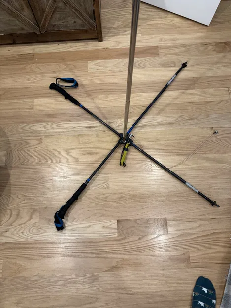 VE7ZAX - Mount whip antenna lên trekking pole cho SOTA quarter wave 5.6m vertical - Image 4
