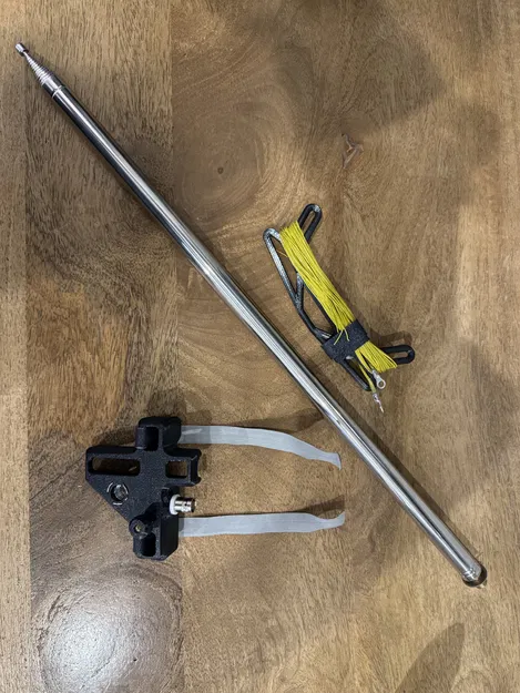 VE7ZAX - Mount whip antenna lên trekking pole cho SOTA quarter wave 5.6m vertical - Image 5