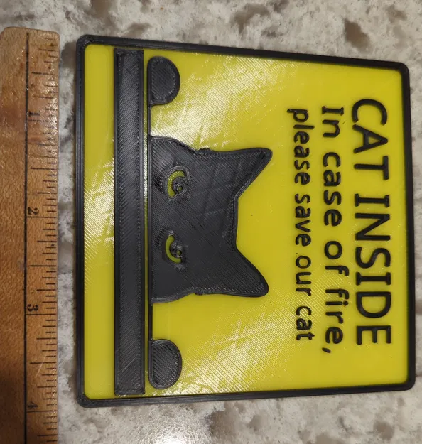 Bảng hiệu “Cat Inside Sign” (Có mèo bên trong) - Image 1