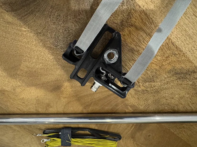 VE7ZAX - Mount whip antenna lên trekking pole cho SOTA quarter wave 5.6m vertical - Image 12