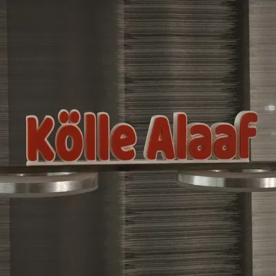 Kölle Alaaf - Chữ Karneval trang trí để bàn