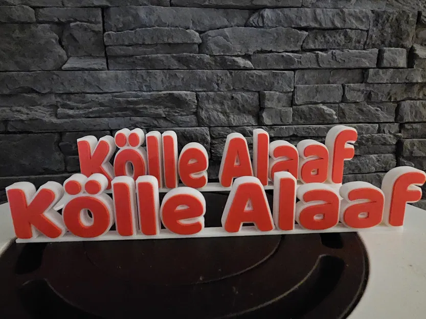 Kölle Alaaf - Chữ Karneval trang trí để bàn - Image 2