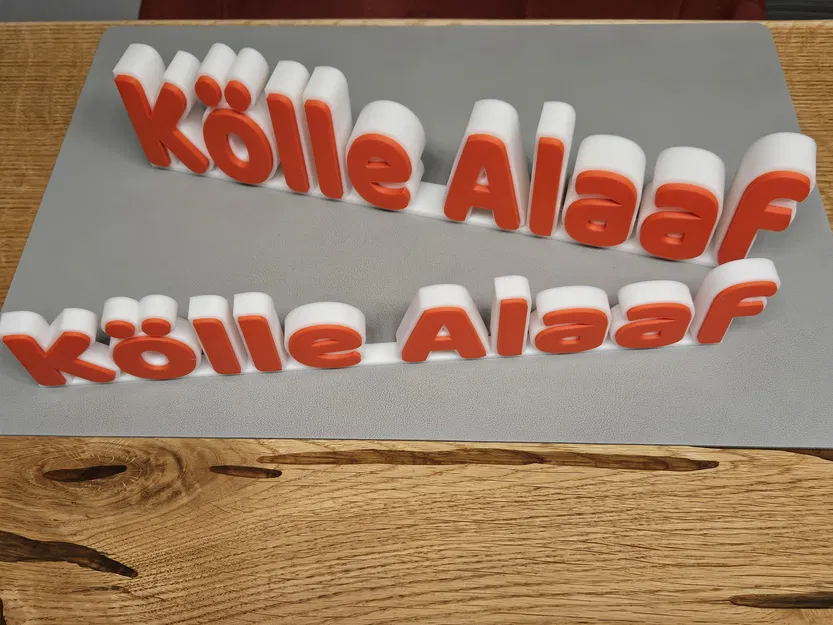 Kölle Alaaf - Chữ Karneval trang trí để bàn - Image 3