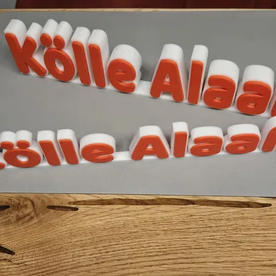 Kölle Alaaf - Chữ Karneval trang trí để bàn