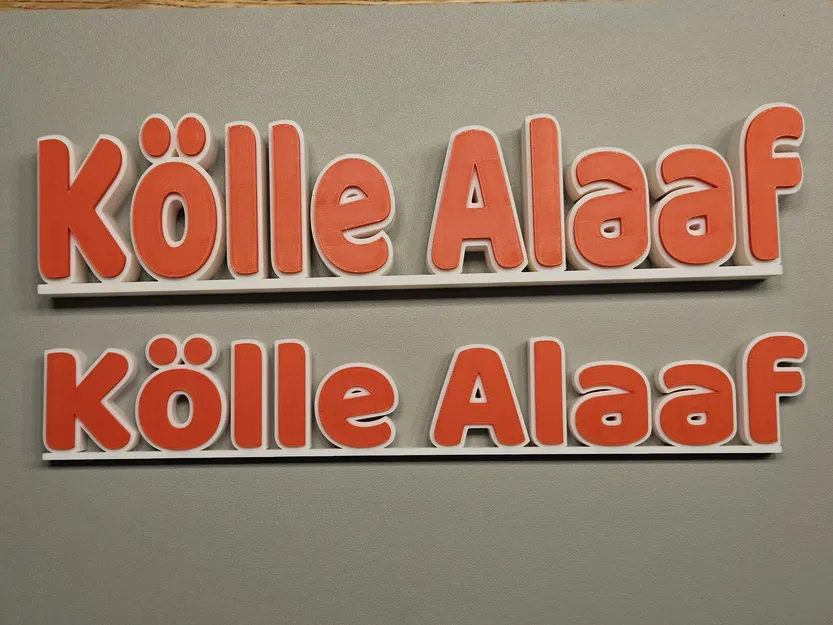 Kölle Alaaf - Chữ Karneval trang trí để bàn - Image 4