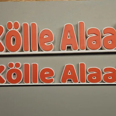 Kölle Alaaf - Chữ Karneval trang trí để bàn