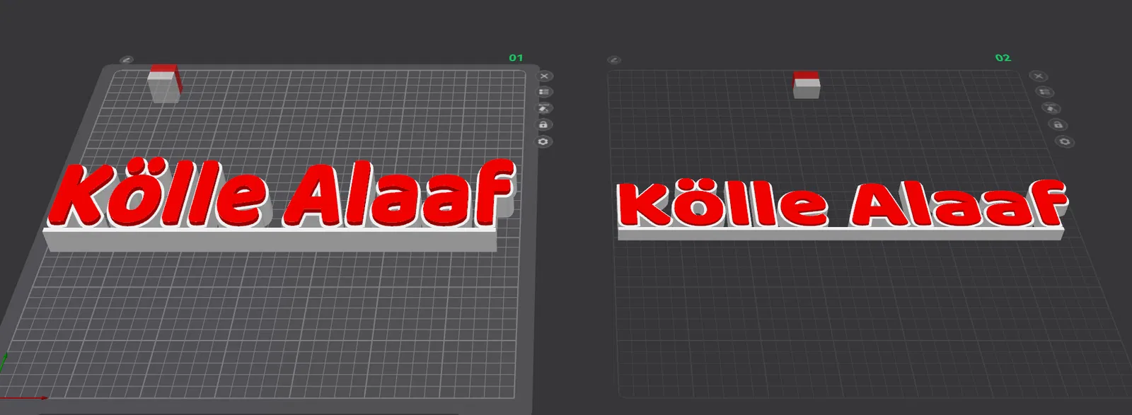Kölle Alaaf - Chữ Karneval trang trí để bàn - Image 5