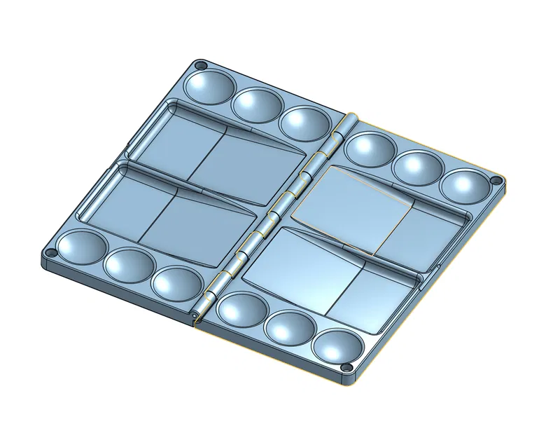 Bảng Pha Màu Sơn Dạng Gấp (Foldable Paint Palette) - Image 1