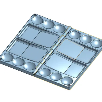 Bảng Pha Màu Sơn Dạng Gấp (Foldable Paint Palette)