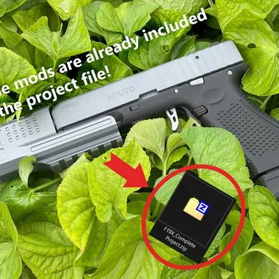 Flick 19X kèm MODS! Đồ chơi súng lục bắn được, open-source (kèm CAD)