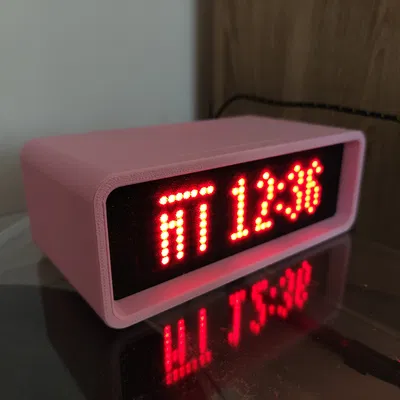 Vỏ MAX7219 (x4) lắp ráp không cần dụng cụ, kèm holder nhiều loại ESP