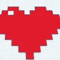 Pixel Heart – Trái tim pixel kiểu Minecraft - Thumbnail 1