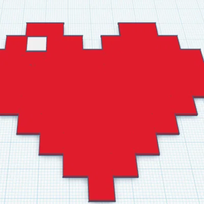 Pixel Heart – Trái tim pixel kiểu Minecraft