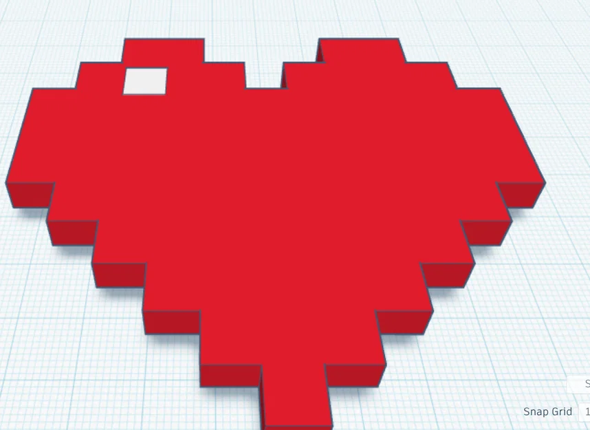 Pixel Heart – Trái tim pixel kiểu Minecraft - Image 2