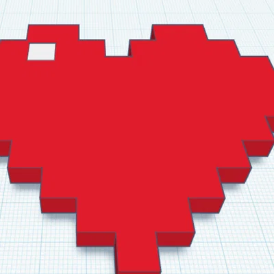 Pixel Heart – Trái tim pixel kiểu Minecraft