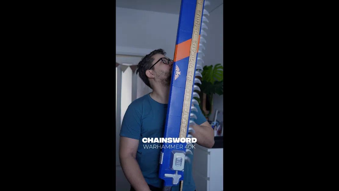 Chainsword Warhammer 40K — Gắn motor, xích chạy thật - Image 1