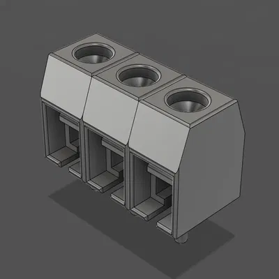 Cọc vít Screw Terminal 5mm 3 cổng (Triple)