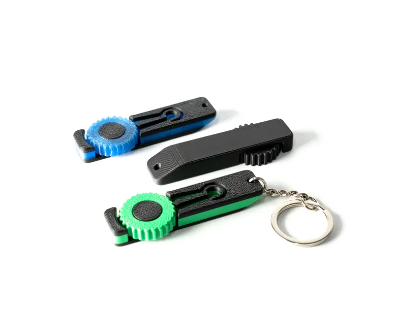 Móc khóa fidget clicky in liền khối (Print in Place Clicky Fidget Keychain) - Image 2