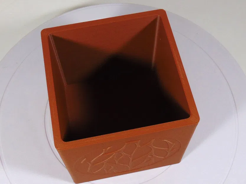 Khay đựng bút họa tiết lá hiện đại dáng vuông kiêm chậu cây - Image 2