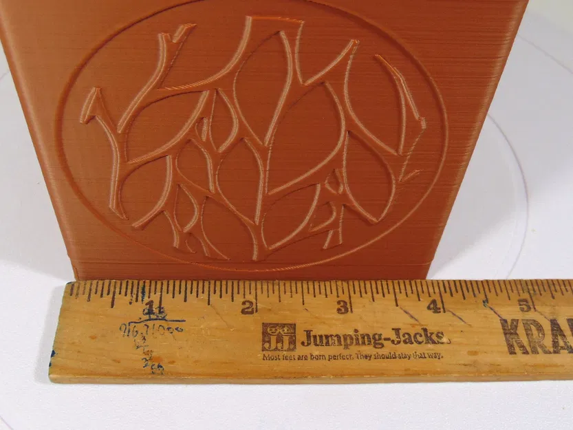 Khay đựng bút họa tiết lá hiện đại dáng vuông kiêm chậu cây - Image 4