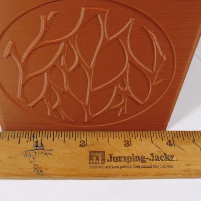 Khay đựng bút họa tiết lá hiện đại dáng vuông kiêm chậu cây