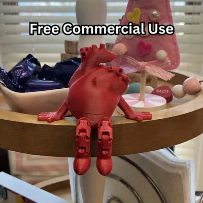 Mô hình Trái Tim Thật – Figure ngồi chân khớp (Real Heart Articulated Sitting Figure)