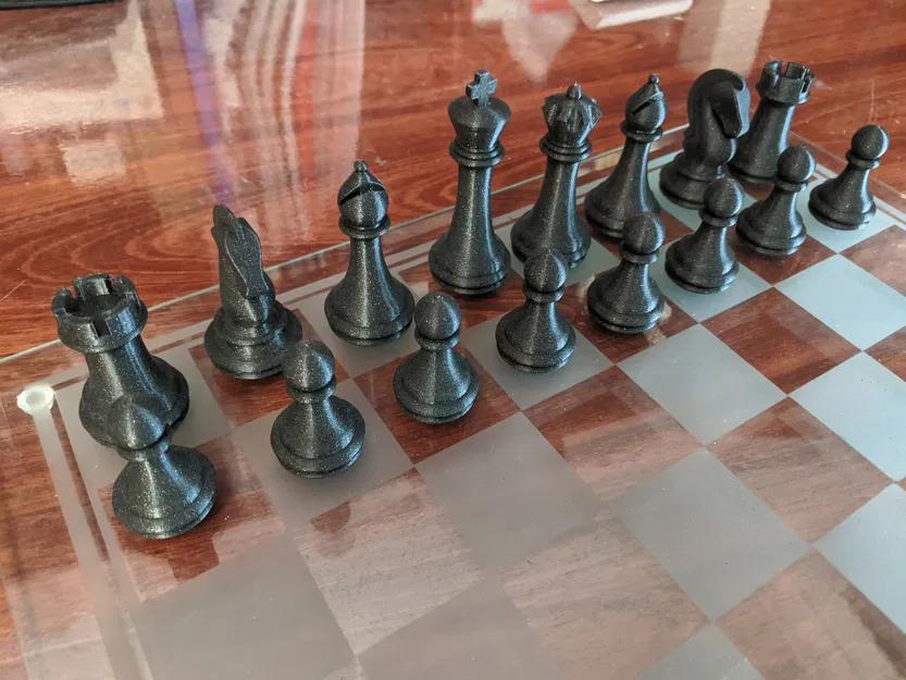 Bộ Cờ Vua (Chess Set) In 3D Không Cần Supports - Image 1