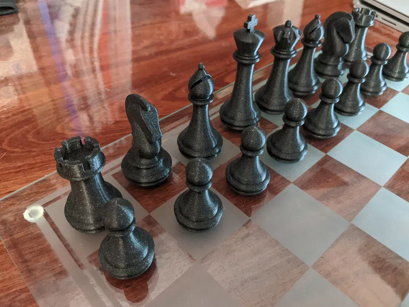 Bộ Cờ Vua (Chess Set) In 3D Không Cần Supports - Image 3