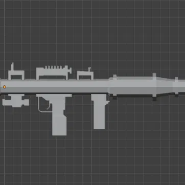 Súng Phóng Tên Lửa Low Poly