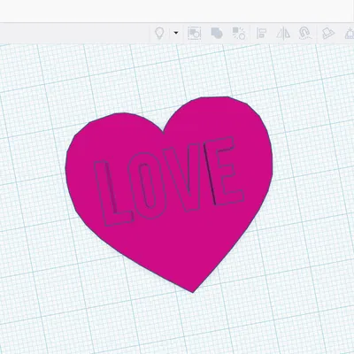 Đồng xu may mắn hình trái tim “LOVE”