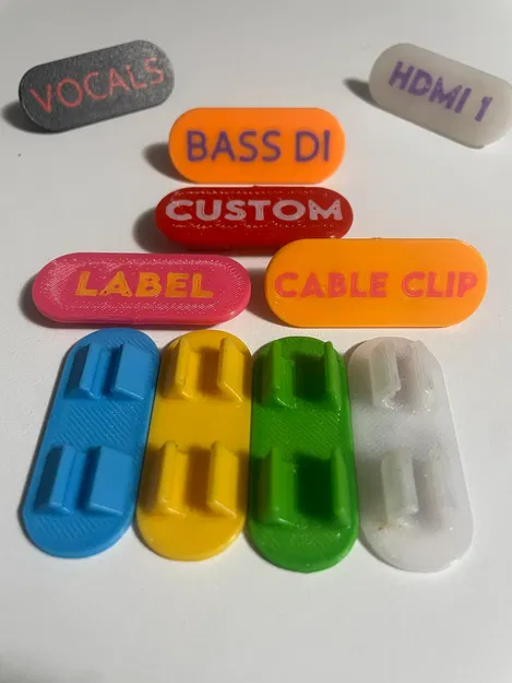 Kẹp nhãn cáp Audio/Media (Audio/Media Cable Label Clip) - Image 1