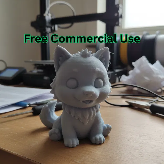 Cún Người Sói Chibi Dễ Thương (Cute Werewolf Puppy) - Image 1