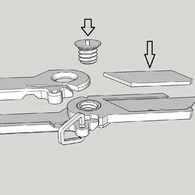 Giá giữ lưỡi dao khóa vòng kéo (Ring Pull Lock Blade Holder)