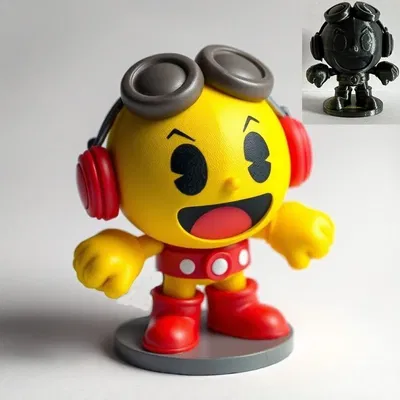 Cool Little Pacman – Mô hình tượng 3D nhỏ xinh