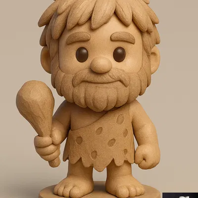 Chibi Caveman – Tượng chibi người tiền sử