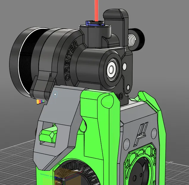 Ống dẫn gió trái & tay cắt Leaf Cutter cho Orbiter V2.0 Extruder - Image 1