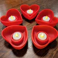 Đế nến LED tealight hình trái tim - Thumbnail 1
