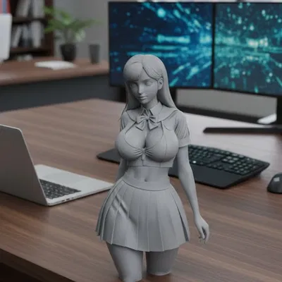 Cô gái sexy trong đồng phục học sinh