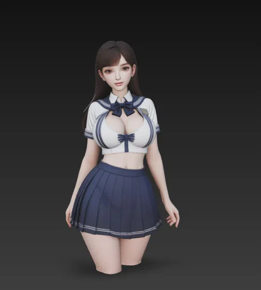 Cô gái sexy trong đồng phục học sinh - Image 4