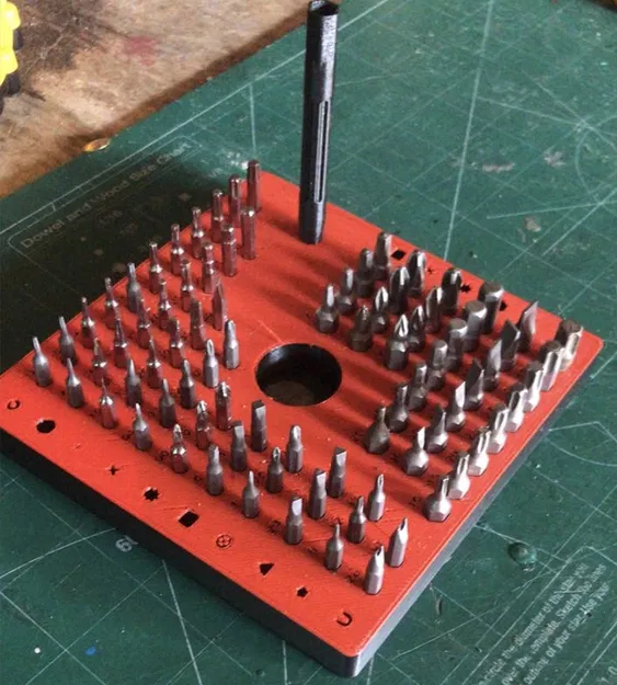 Khay để mũi khoan & đầu vít lục giác (Hexagon Bits desk) - Image 1