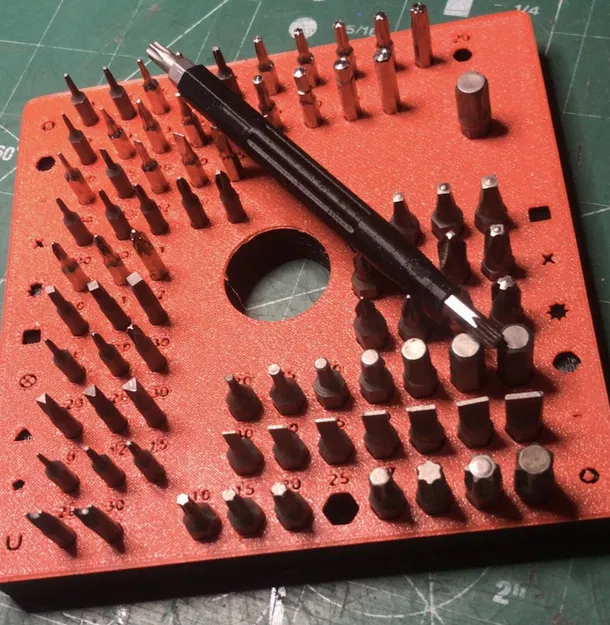 Khay để mũi khoan & đầu vít lục giác (Hexagon Bits desk) - Image 2