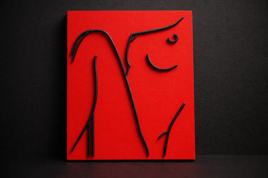 Minimalist Female Line Art Series 1 N5 - Image 1