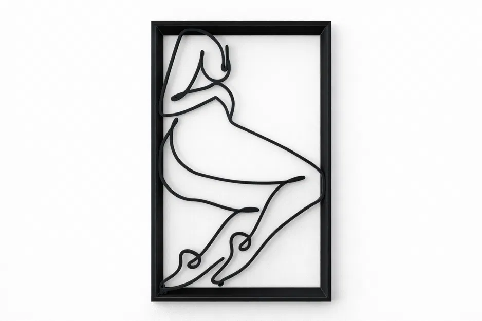 Line Art Nữ Tối Giản (Minimalist Female Line Art) - Image 1