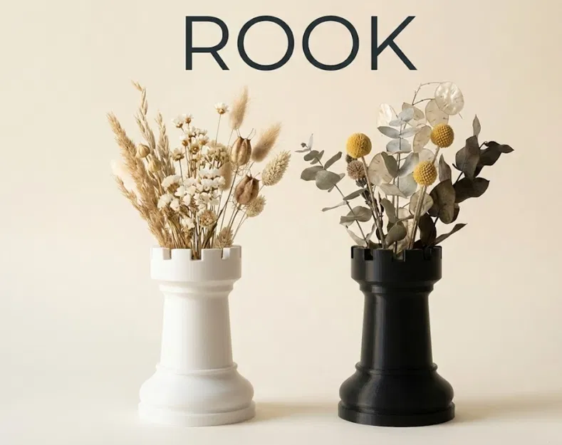 Bình hoa “ROOK” – Decor Cờ Vua Hiện Đại - Image 1