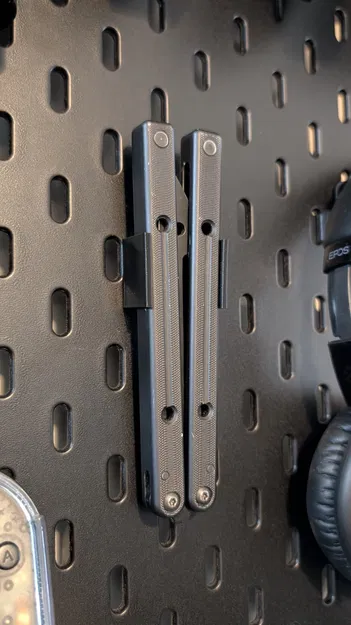 Giá treo Balisong/Butterfly Knife cho IKEA SKADIS - Image 1