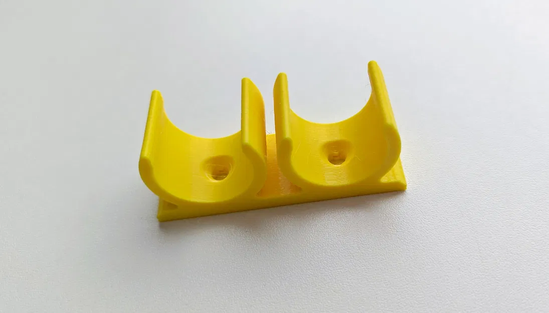 Kẹp snap đôi 20mm cho dây cáp (cable holder) - Image 1