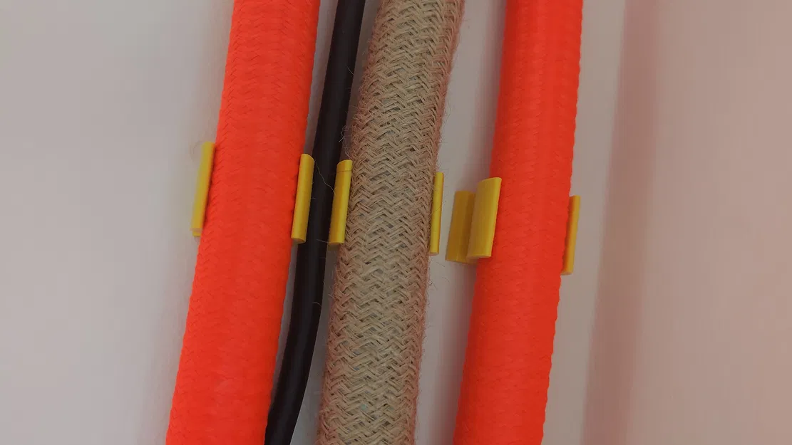 Kẹp snap đôi 20mm cho dây cáp (cable holder) - Image 3