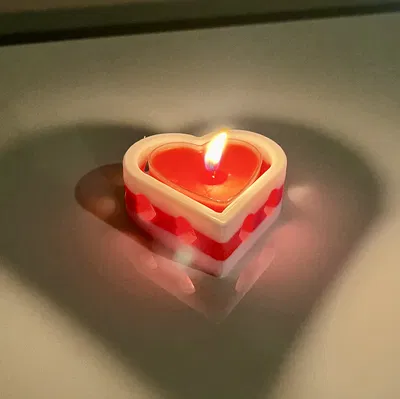 Đế Nến Tealight Hình Trái Tim Valentine