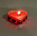 Đế Nến Tealight Hình Trái Tim Valentine - Thumbnail 4